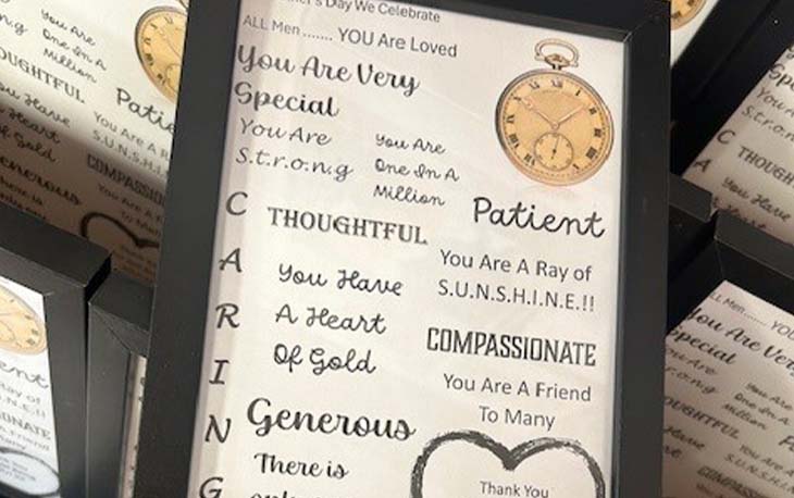 Frame with words describing fathers